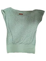 Vorschaubild 2 von Damen T-Shirt Gr. L Grün Sternenmuster Casual Baumwolle