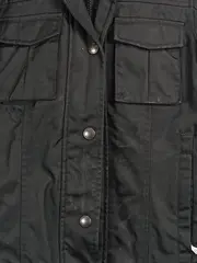 Vorschaubild 4 von Damen Parka Winterjacke Schwarz Gr. S Kapuze Fellbesatz