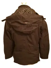 Vorschaubild 3 von Herren Outdoorjacke Schwarz L Kapuze Winter Herbst Polyester