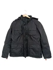 Vorschaubild 1 von Herren Outdoorjacke Schwarz L Kapuze Winter Herbst Polyester