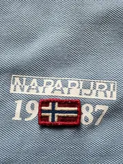 Vorschaubild 5 von Herren Poloshirt Gr. 3XL Blau Baumwolle Logo Stickerei Casual Shirt