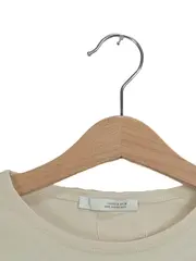Vorschaubild 2 von Damen T-Shirt Ripp Crop Top Beige Gr. S/36 Basic Kurzarm