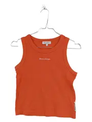 Vorschaubild 1 von Kinder Top Tanktop Gr. 152 Orange Rippstrick Mädchen