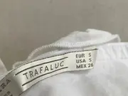 Vorschaubild 6 von Damen Kleid Sommerkleid Gr. 36/S Weiß Baumwolle Rüschen Minikleid Basic