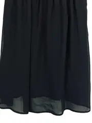 Vorschaubild 3 von Damen Sommerkleid Gr. 40/L Schwarz Blumen Chiffon Elegant