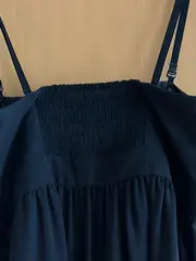 Vorschaubild 4 von Damen Sommerkleid Gr. 40/L Schwarz Blumen Chiffon Elegant