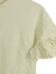 Vorschaubild 2 von Mädchen T-Shirt Gr. 140 Gelb Kurzarm Rüschen Baumwolle