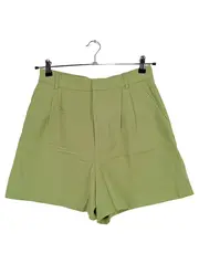 Vorschaubild 1 von Damen Shorts High Waist Gr. 38 M Hellgrün Casual Sommer