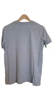 Vorschaubild 2 von Herren T-Shirt Grau Gr. XL Logo Print Baumwolle Casual