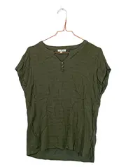 Vorschaubild 1 von Damen T-Shirt Bluse Gr. S/36 Oliv Viskose Casual