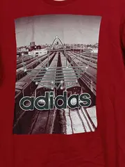 Vorschaubild 2 von Originals Herren T-Shirt Gr. M Rot Trefoil Logo Print Urban