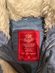 Vorschaubild 4 von EDC by Damen Cord Jacke Gr. M Blau Fellkragen Winterjacke