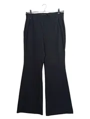 Vorschaubild 1 von Damen Bootcut Hose Schwarz Gr. 42 W33 Stretch Boot Zip