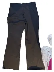 Vorschaubild 2 von Damen Bootcut Hose Schwarz Gr. 42 W33 Stretch Boot Zip