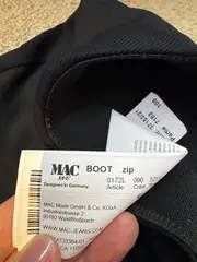 Vorschaubild 3 von Damen Bootcut Hose Schwarz Gr. 42 W33 Stretch Boot Zip