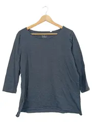 Vorschaubild 1 von Damen Langarmshirt 3/4-Arm Organic Cotton Grau Meliert Gr. XL