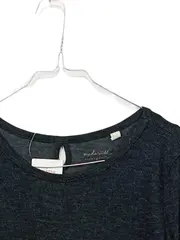 Vorschaubild 2 von Damen Langarmshirt Baumwolle Meliert Grau Gr. L Casual