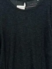 Vorschaubild 3 von Damen Langarmshirt Baumwolle Meliert Grau Gr. L Casual