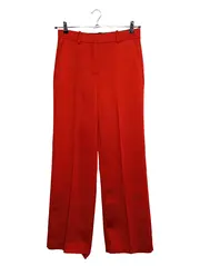 Vorschaubild 1 von Damen Anzughose Rot Gr. 34 XS Wide Leg Business Hose Polyester