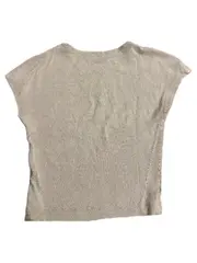 Vorschaubild 2 von Damen Crop Top Shirt Beige Rippstrick Gr. 36 S Basic