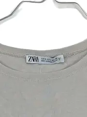 Vorschaubild 3 von Damen Crop Top Shirt Beige Rippstrick Gr. 36 S Basic