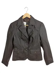 Vorschaubild 1 von Damen Lederjacke Braun Gr. 36/S Echtleder Blazer Jacke