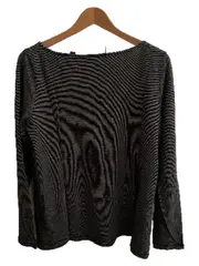 Vorschaubild 3 von Damen Langarmshirt Gr. 42/XL Blau Weiß Gestreift Maritim