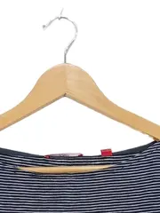 Vorschaubild 2 von Damen Langarmshirt Gr. 42/XL Blau Weiß Gestreift Maritim