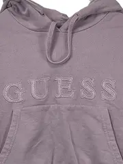 Vorschaubild 2 von Damen Hoodie Kapuzenpullover Kurzarm Cropped Lila Gr. S