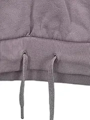 Vorschaubild 3 von Damen Hoodie Kapuzenpullover Kurzarm Cropped Lila Gr. S