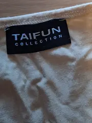 Vorschaubild 4 von TAIFUN T-Shirt Damen Gr. 38 M Beige Viskose Kurzarm Raffung Casual