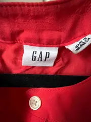 Vorschaubild 2 von Damen Bluse Ärmellos Orange Gr. M Rüschen Casual Top