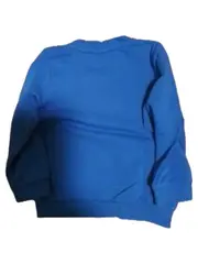 Vorschaubild 2 von Kinder Pullover Sweatshirt Gr. 98 Blau Logo Sportlich Baumwolle