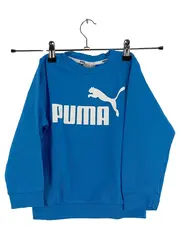 Vorschaubild 1 von Kinder Pullover Sweatshirt Gr. 98 Blau Logo Sportlich Baumwolle