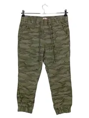 Vorschaubild 1 von Camouflage Jogger Herren Jogginghose Grün Gr. S Casual Streetwear