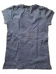 Vorschaubild 3 von T-Shirt Mädchen Gr. 164 15-16 Jahre Grau Print Baumwolle