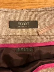 Vorschaubild 2 von Collection Damen A-Linienrock Gr. 40 Braun Meliert Baumwolle