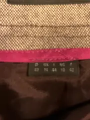 Vorschaubild 4 von Collection Damen A-Linienrock Gr. 40 Braun Meliert Baumwolle