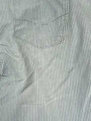 Vorschaubild 2 von Damen Jeans Shorts Gr. 48 Blau Weiß Gestreift Bermuda Baumwolle