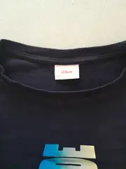 Vorschaubild 5 von Langarmshirt Jungen 128 Blau Fahrzeuge Logo Print Baumwolle Freizeit