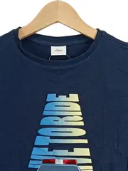 Vorschaubild 3 von Langarmshirt Jungen 128 Blau Fahrzeuge Logo Print Baumwolle Freizeit