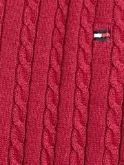 Vorschaubild 4 von Damen Pullover Zopfstrick Rot Gr. 40 L Freizeit Strick