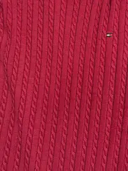 Vorschaubild 3 von Damen Pullover Zopfstrick Rot Gr. 40 L Freizeit Strick