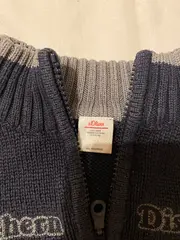 Vorschaubild 4 von Pullover Jungen Strickpullover Troyer Gr. 104-110 Blau Baumwolle Mix