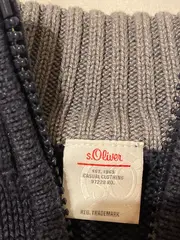 Vorschaubild 5 von Pullover Jungen Strickpullover Troyer Gr. 104-110 Blau Baumwolle Mix