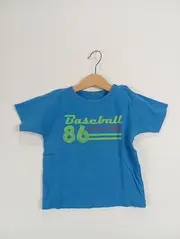 Vorschaubild 2 von Kinder T-Shirt Baseball Junior League Blau Gr. 92 Sportlich