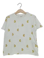 Vorschaubild 1 von Kinder T-Shirt Gr. 116 Weiß Leopard Tiermotiv Baumwolle