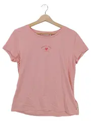 Vorschaubild 1 von Damen T-Shirt Gr. 40/L Rosa Casual Logo-Print
