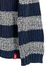 Vorschaubild 6 von Herren Pullover Strickpullover Gr. M Blau Grau Gestreift