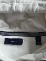 Vorschaubild 5 von Hoodie Herren Kapuzenpullover Gr. M Weiß Logo Stickerei Baumwolle